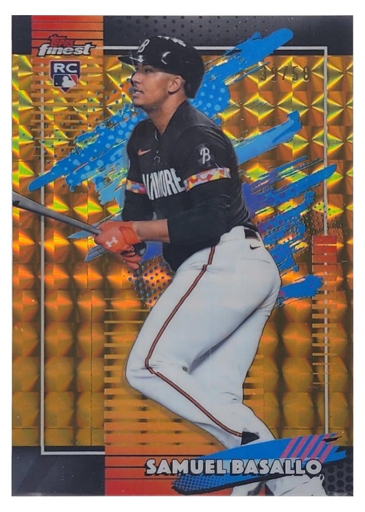 2026 Topps Finest Samuel Basallo #166 card