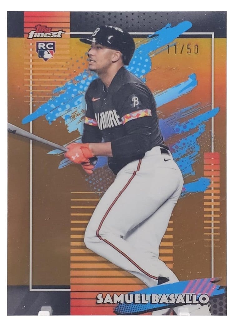 2026 Topps Finest Samuel Basallo #166 card
