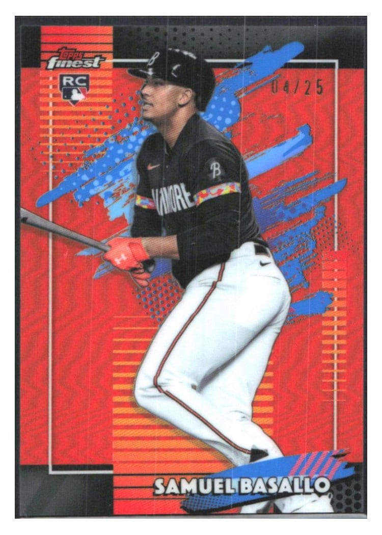 2026 Topps Finest Samuel Basallo #166 card