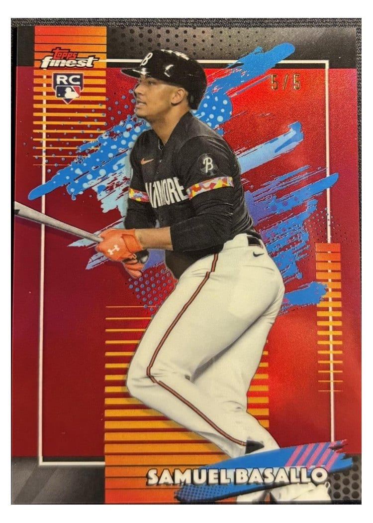 2026 Topps Finest Samuel Basallo #166 card