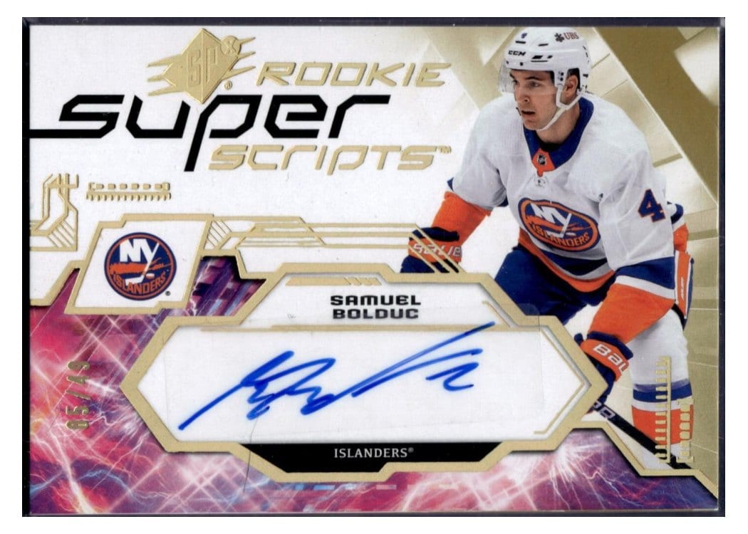 2023-24 SPx Rookie Superscripts Samuel Bolduc #SSR-SB card