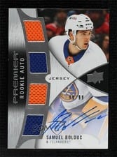 2023-24 Upper Deck Premier 2023 Premier Rookie Autograph Jersey Samuel Bolduc #PRA-SB card