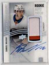 2023-24 Upper Deck Premier Acetate Rookie Autograph Patch Samuel Bolduc #AR-SB card