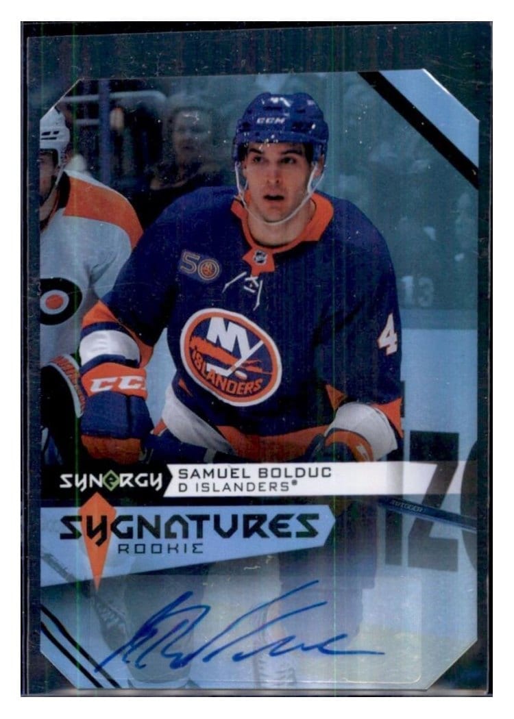 2023-24 Upper Deck Synergy Rookie Sygnatures Samuel Bolduc #S-SB card