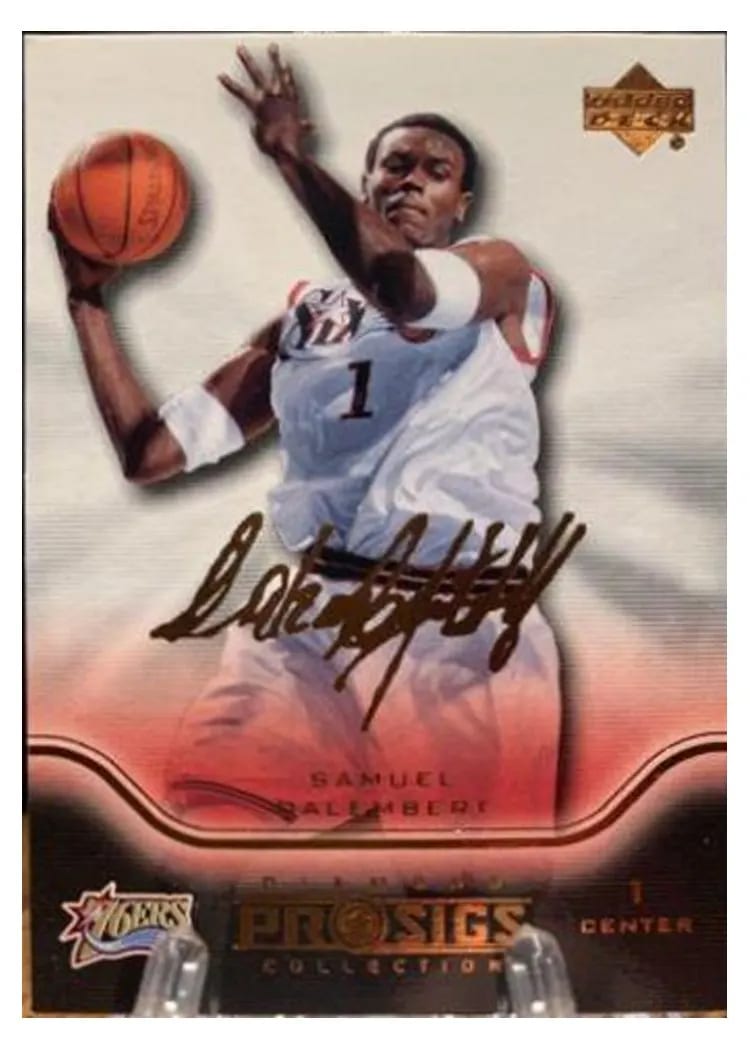 2004 Upper Deck Pro Sigs samuel dalembert #66 card