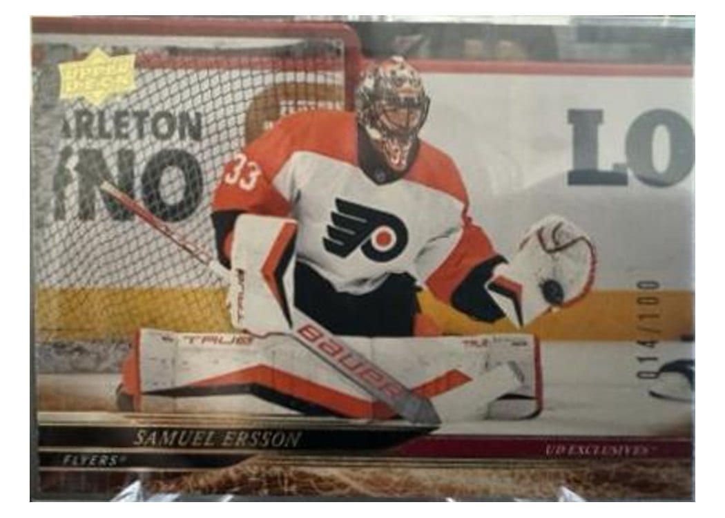 2024-25 Upper Deck Base Set Samuel Ersson #135 card