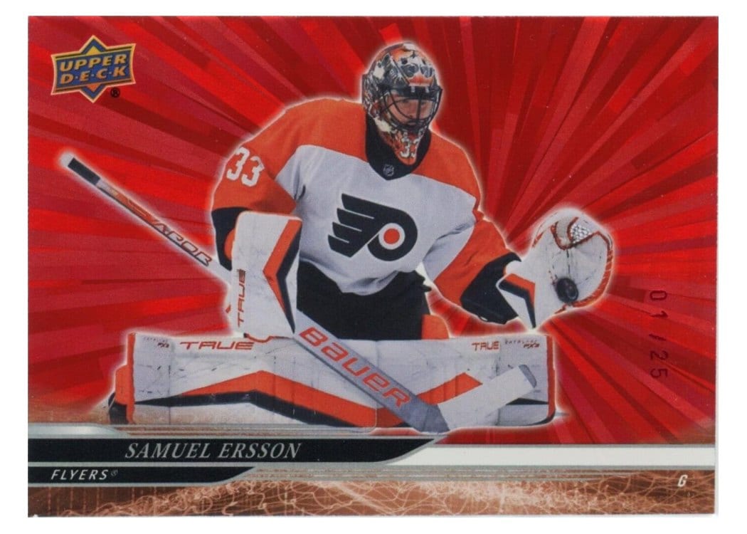 2024-25 Upper Deck Base Set Samuel Ersson #135 card