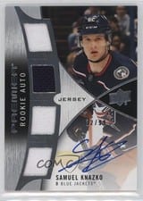2023-24 Upper Deck Premier 2023 Premier Rookie Autograph Jersey Samuel Knazko #PRA-SK card