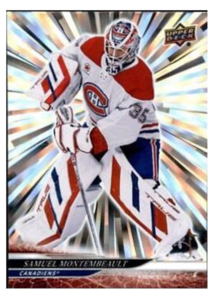 2024-25 Upper Deck Base Set Samuel Montembeault Outburst Silver #103 card