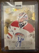 2024-25 Upper Deck The Cup Inked Impressions Samuel Montembeault #II-SM card