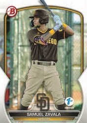 2023 Bowman 1st Edition Base Set Samuel Zavala #BPPF-75 card