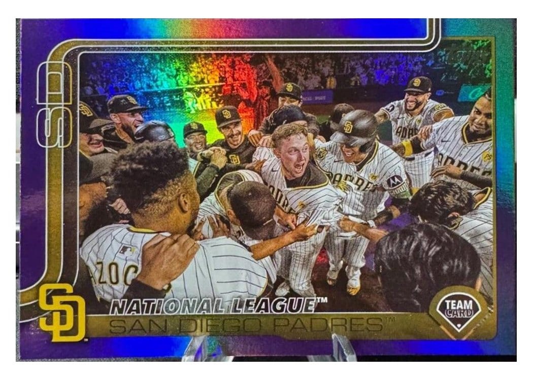 2025 Topps Base Set San Diego Padres Purple Foil #39 card
