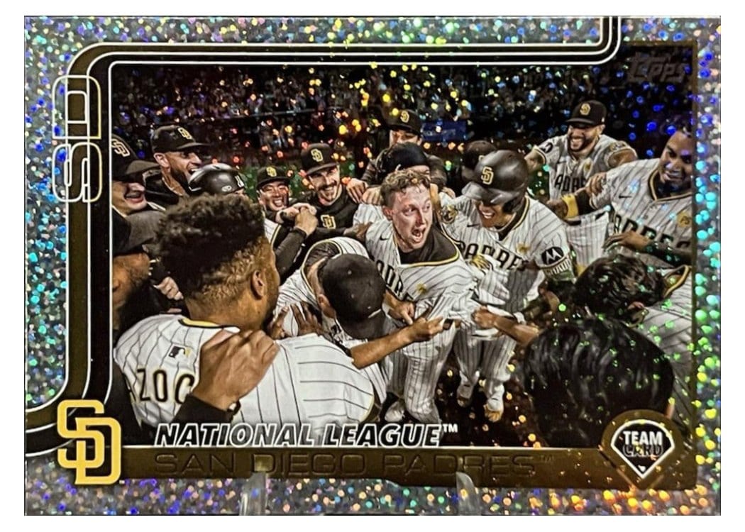 2025 Topps Base Set San Diego Padres Confetti #39 card