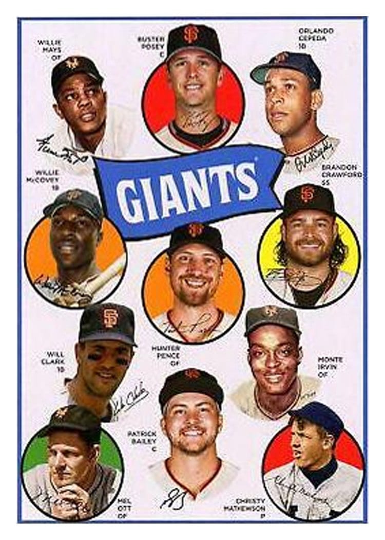 2023 Topps Archives 1969 Team History Postcards San Francisco Giants #H69-SFG card
