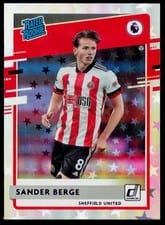 2020 Panini Chronicles Donruss Rated Rookies Premier League Sander Berge #4 card