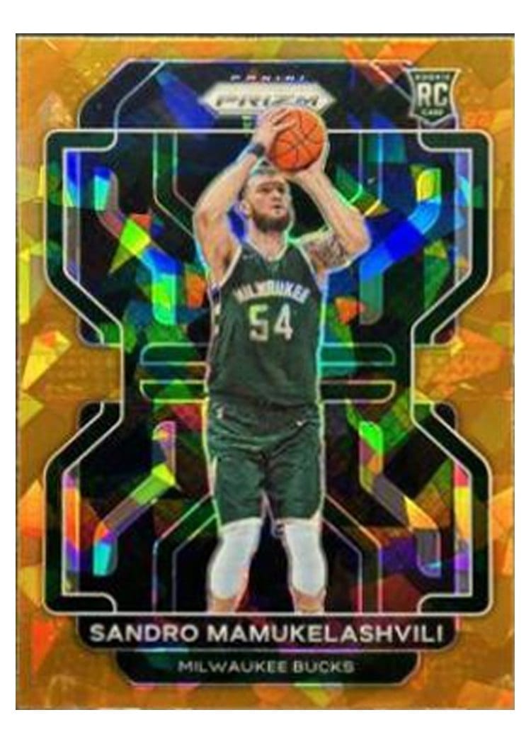 2021-22 Panini Prizm Base Set Sandro Mamukelashvili Orange Ice Prizm #293 card