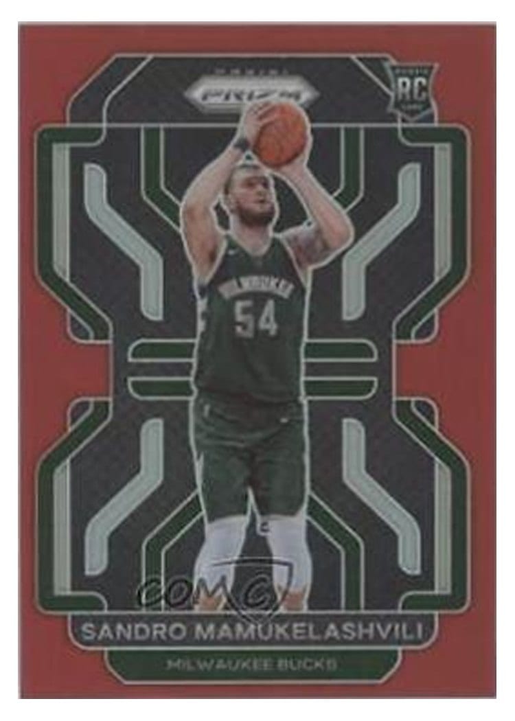 2021-22 Panini Prizm Base Set Sandro Mamukelashvili Red Prizm #293 card