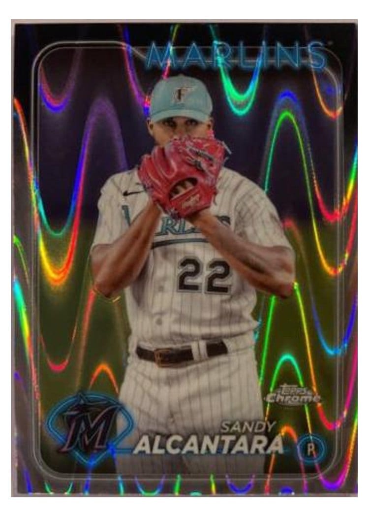 2024 Topps Chrome Base Set Sandy Alcantara #138 card