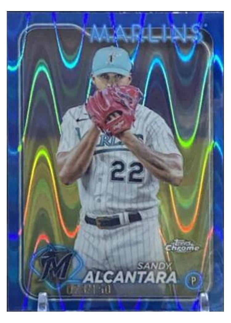 2024 Topps Chrome Base Set Sandy Alcantara #138 card