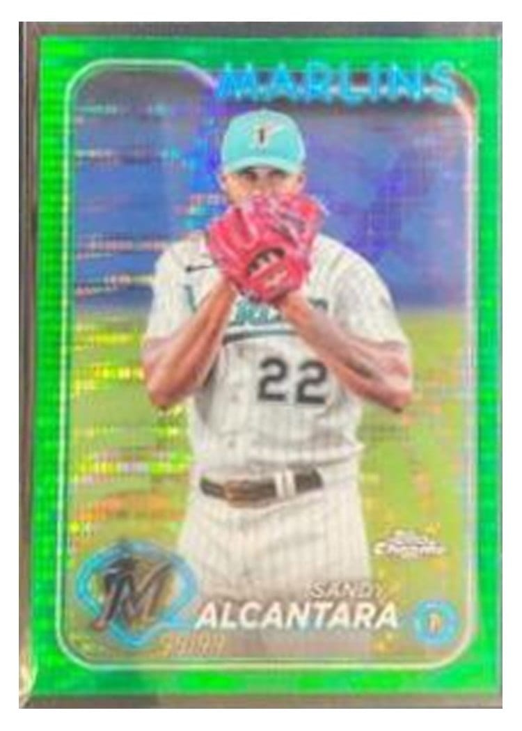 2024 Topps Chrome Base Set Sandy Alcantara #138 card