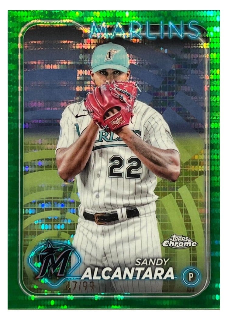 2024 Topps Chrome Base Set Sandy Alcantara #138 card