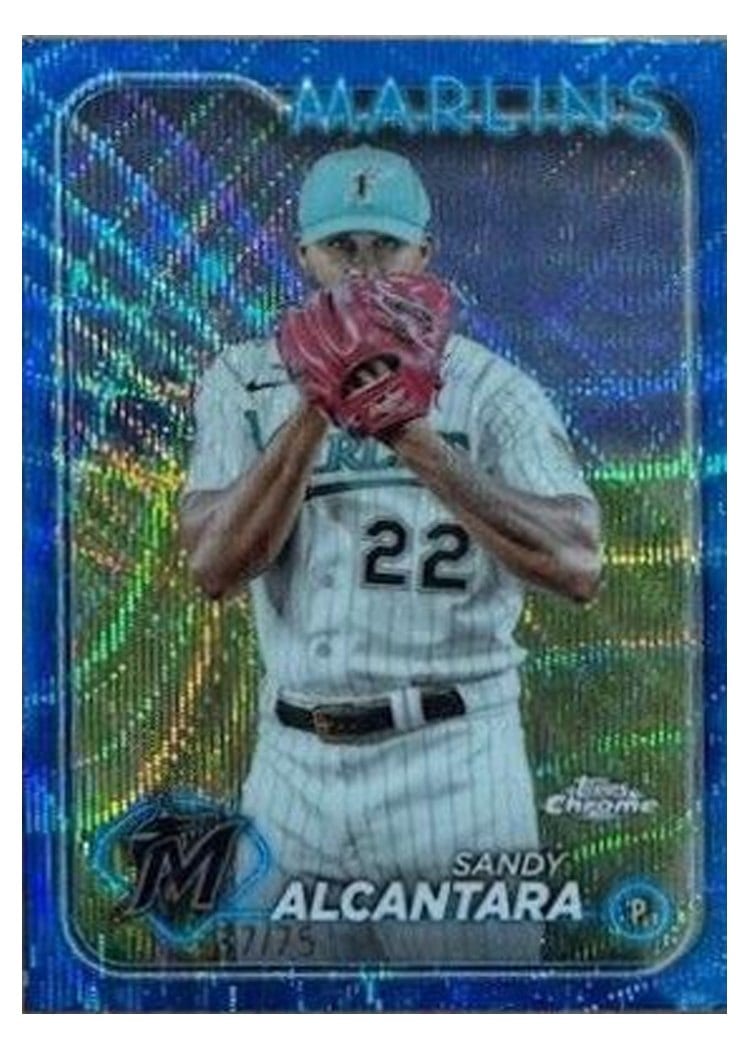 2024 Topps Chrome Base Set Sandy Alcantara #138 card