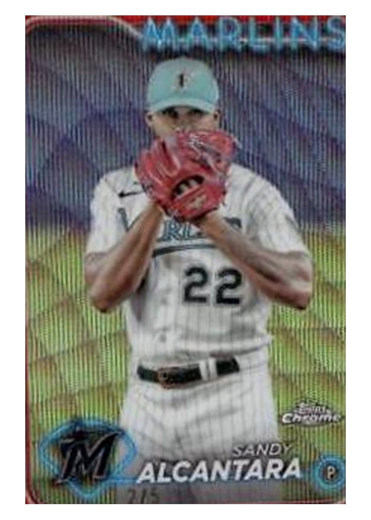 2024 Topps Chrome Base Set Sandy Alcantara #138 card
