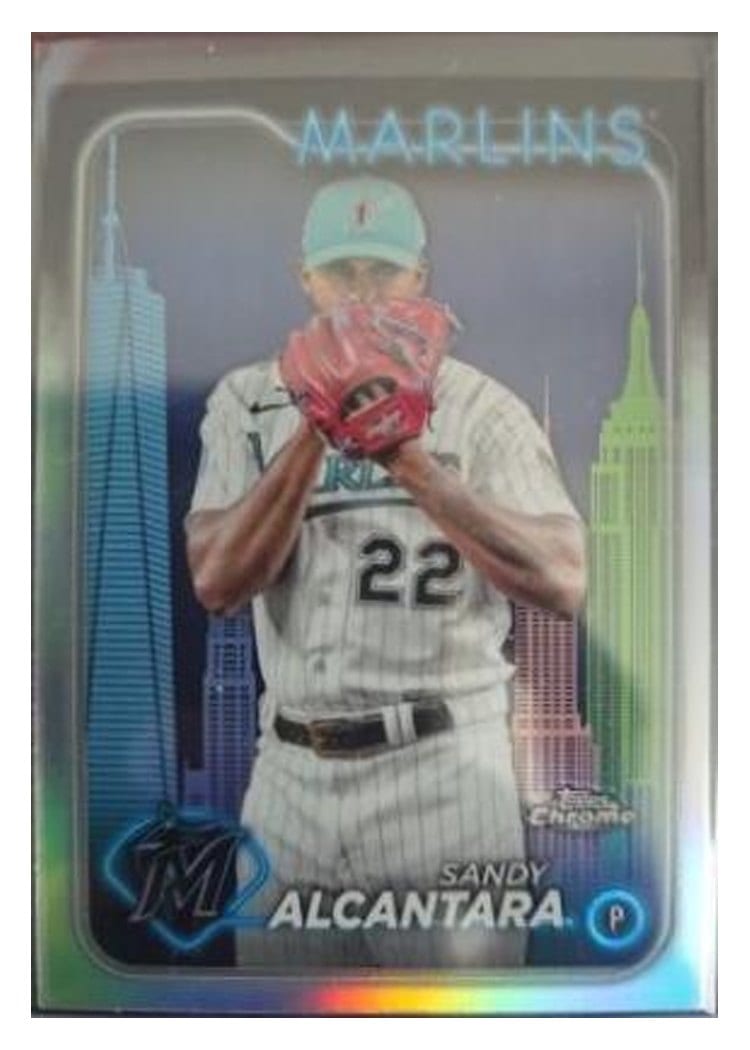 2024 Topps Chrome Base Set Sandy Alcantara #138 card