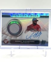 2024 Topps Pristine Pieces Autograph Relic Sandy Alcantara #PPAR-SA card