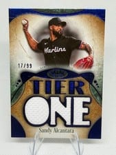 2026 Topps Tier One Tier One Relics Die-Cut Sandy Alcantara #T1RD-SA card