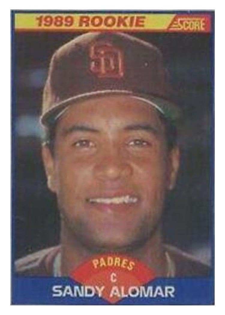 1989 Score Sandy Alomar #630 card