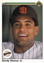 1990 Upper Deck Base Set Sandy Alomar Jr. #655 card