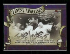2024 Finest Timeline Sandy Koufax #FT-6 card