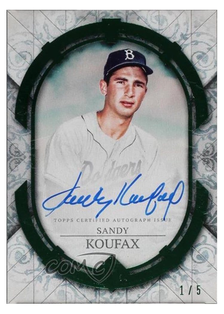 2024 Topps Transcendent Collection Autographs Sandy Koufax #TCA-SKO card