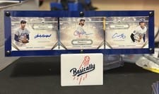 2024 Topps Luminaries Guiding Light Triple Autograph Book Sandy Koufax / Clayton Kershaw / Shohei Ohtani #GTLA-KKO card