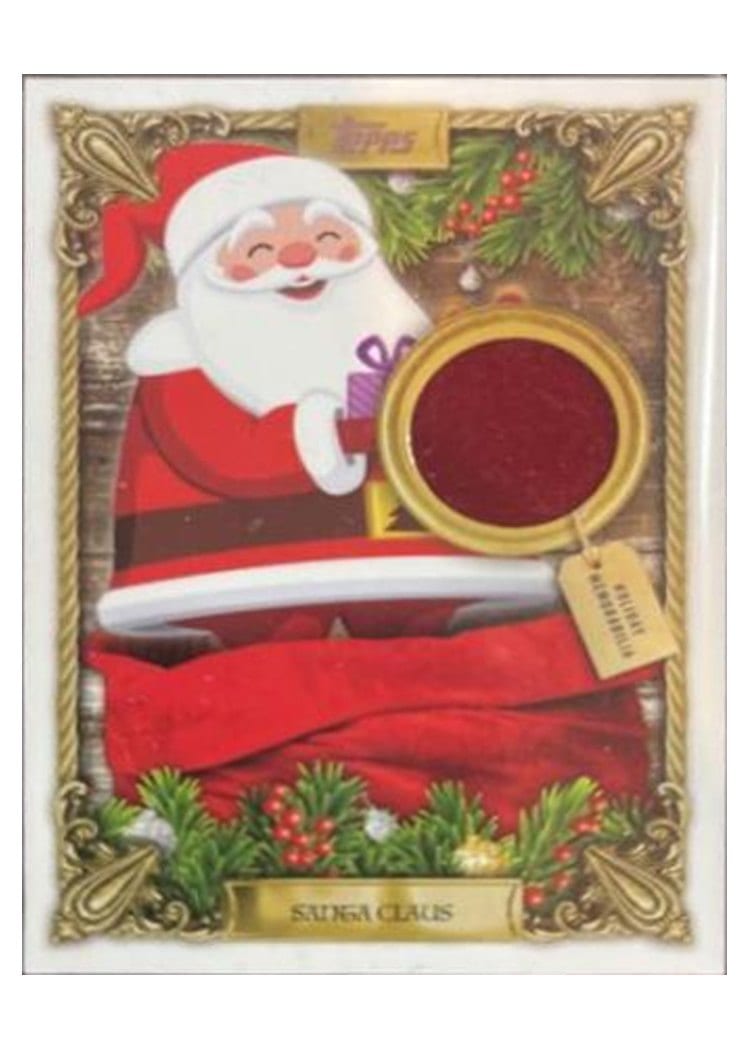 2024 Topps Holiday Holiday Faux Relics Santa Claus #HFRC-SC card