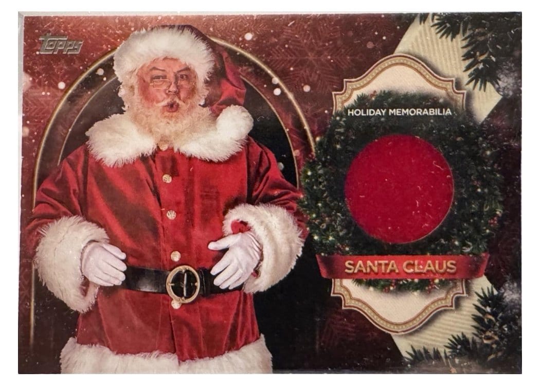 2025 Topps Holiday Holiday Faux Relics Santa Claus #HFR-SC card