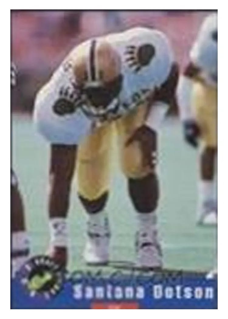 1992 Classic Draft Picks Santana Dotson #33 card