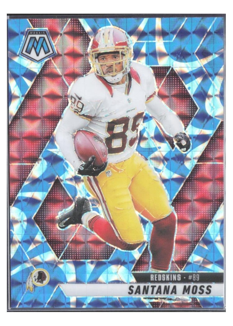 2025 Panini Mosaic Base Set Santana Moss Reactive Blue #210 card