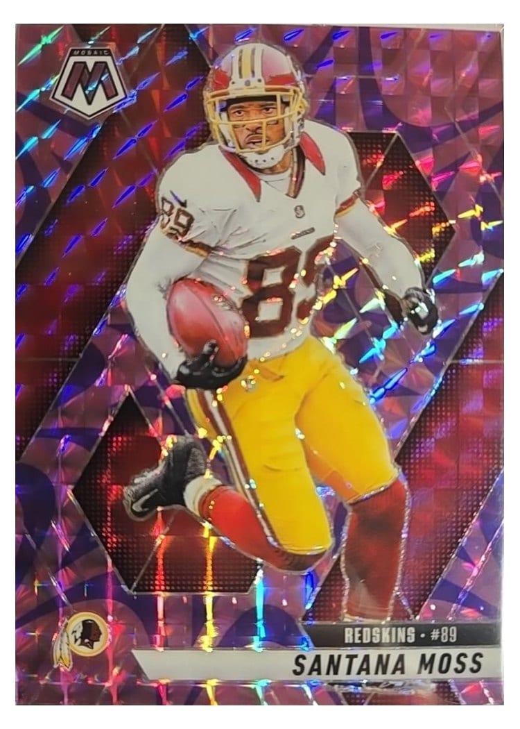 2025 Panini Mosaic Base Set Santana Moss Reactive Purple #210 card