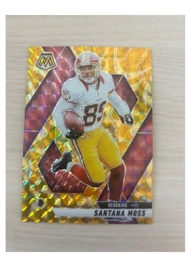 2025 Panini Mosaic Base Set Santana Moss Reactive Yellow #210 card