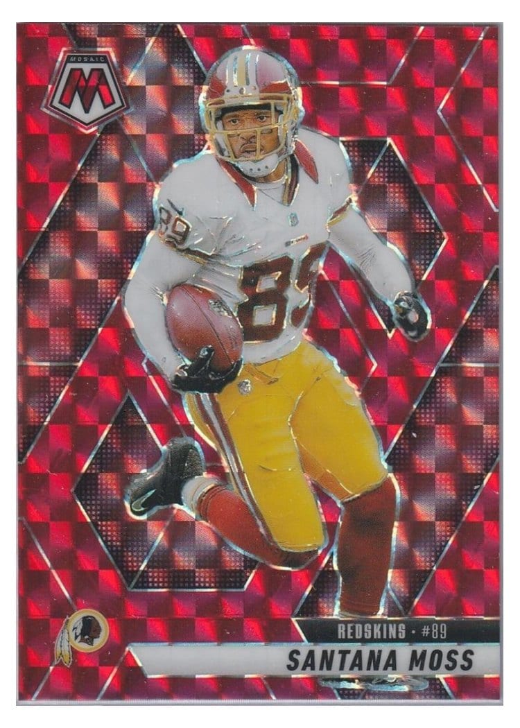 2025 Panini Mosaic Base Set Santana Moss Red #210 card