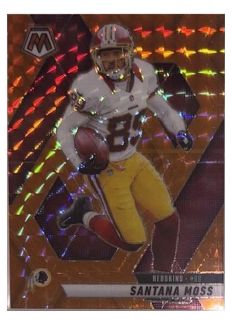 2025 Panini Mosaic Base Set Santana Moss Orange #210 card