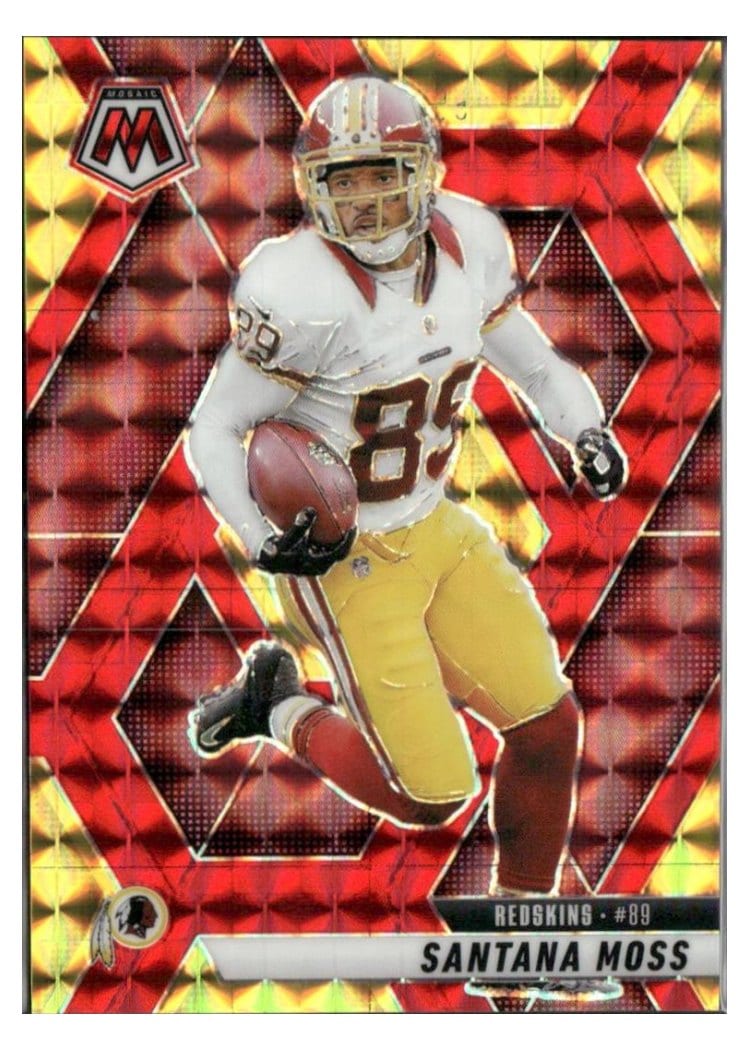 2025 Panini Mosaic Base Set Santana Moss Choice Red #210 card