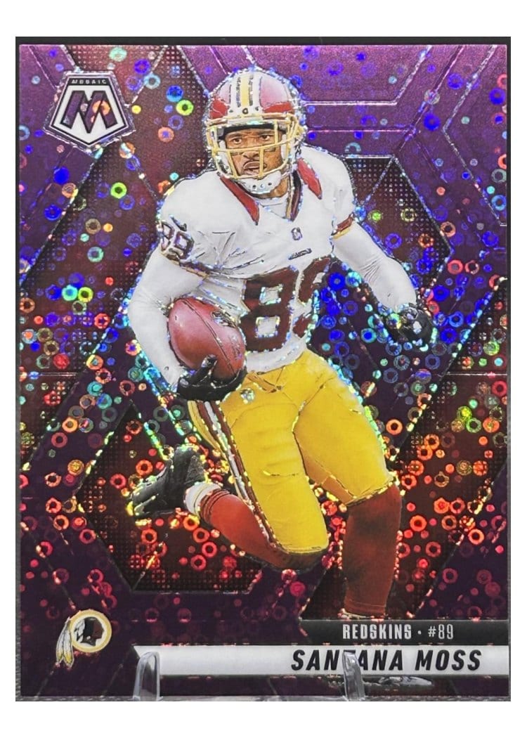2025 Panini Mosaic Base Set Santana Moss No Huddle Purple #210 card