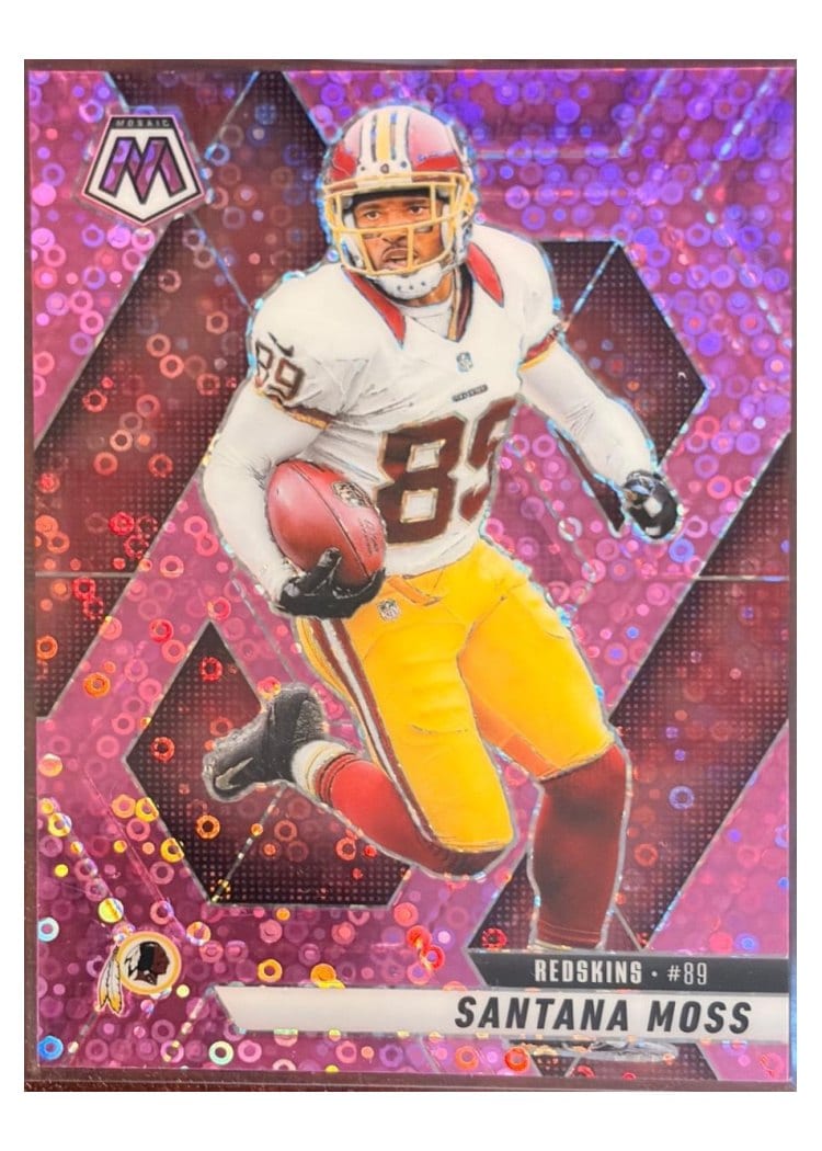 2025 Panini Mosaic Base Set Santana Moss No Huddle Pink #210 card