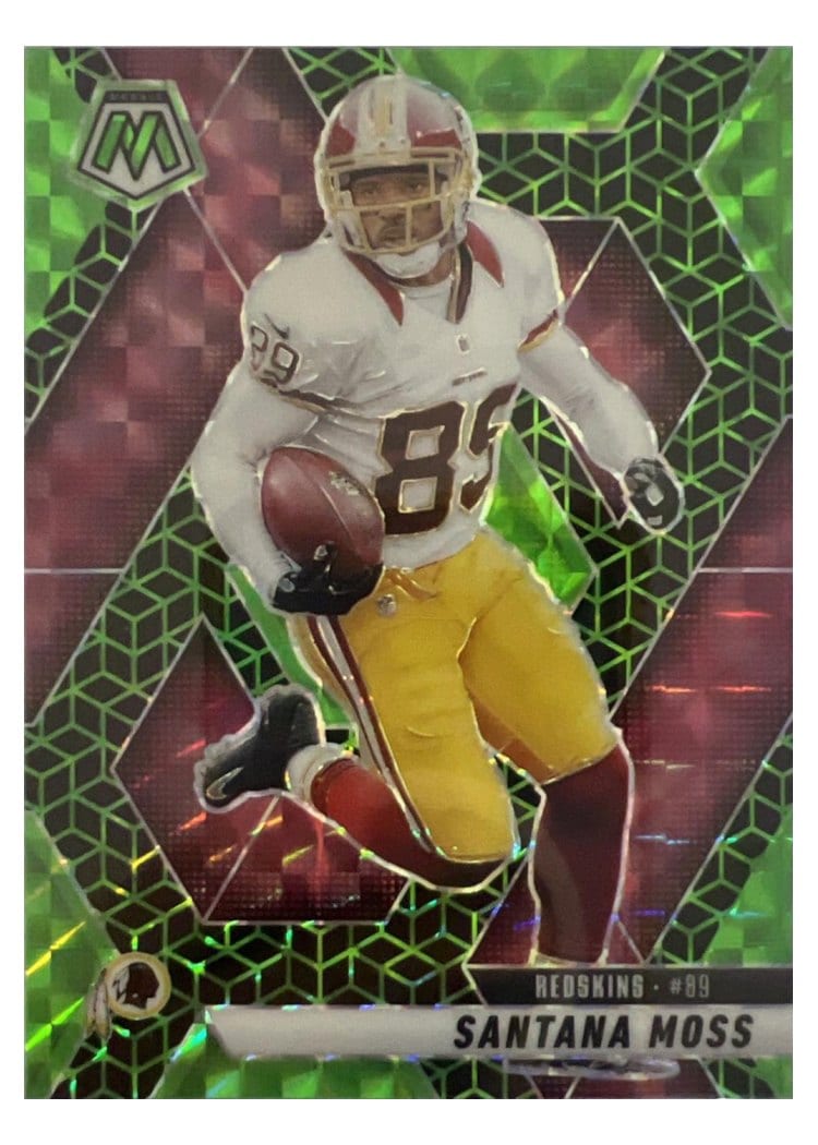 2025 Panini Mosaic Base Set Santana Moss Green Spectris #210 card