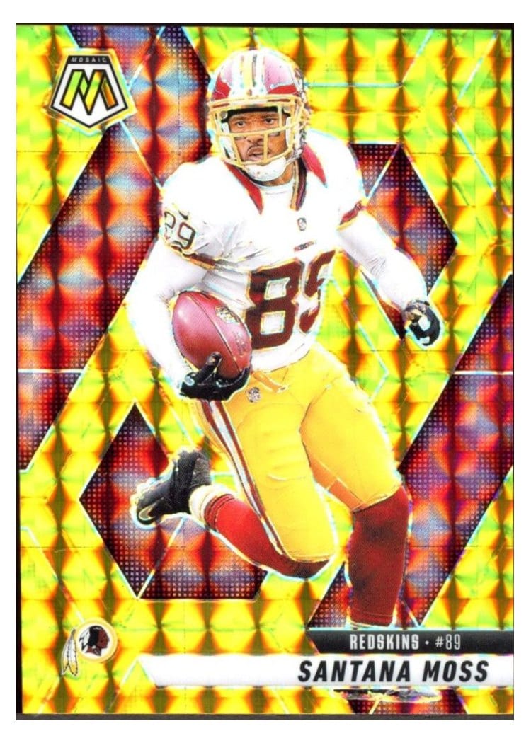 2025 Panini Mosaic Base Set Santana Moss Gold #210 card