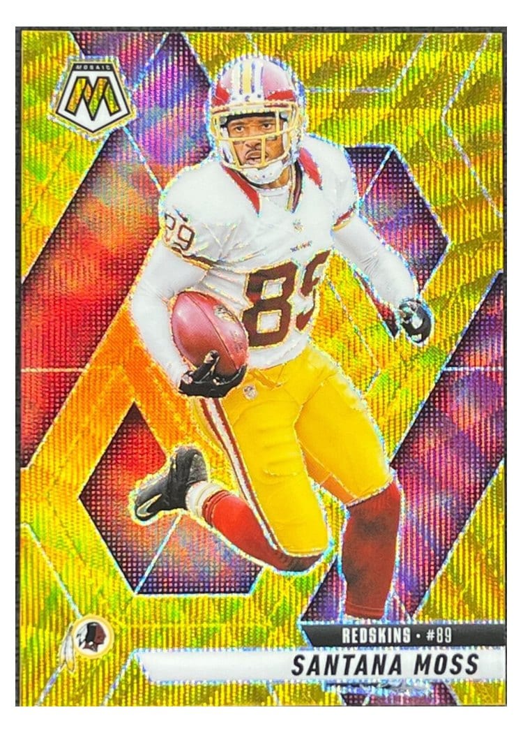 2025 Panini Mosaic Base Set Santana Moss Gold Wave #210 card