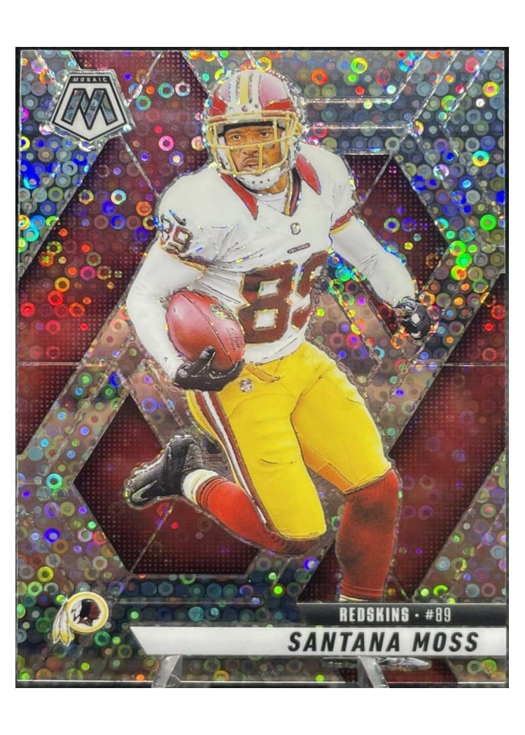 2025 Panini Mosaic Base Set Santana Moss No Huddle Silver #210 card